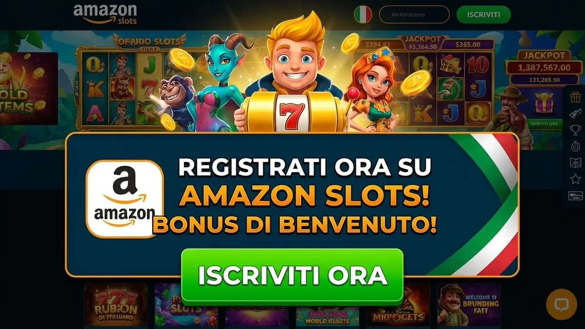 Registrazione con bonus su Amazon Slots